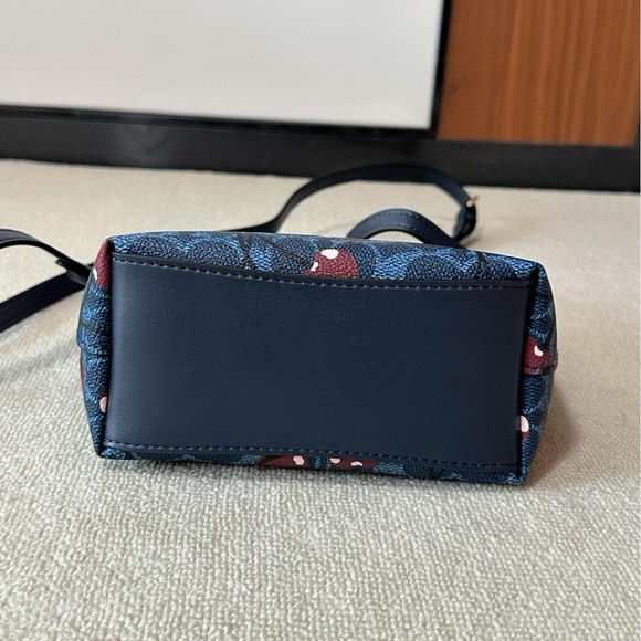 Coach City Mini Tote Bag In Signature Canvas With Cherry Print - Picture 6 of 9